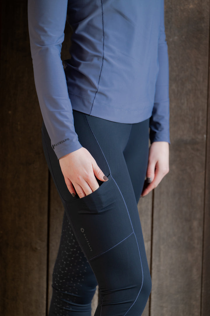 Navy Riding Tights Pocket