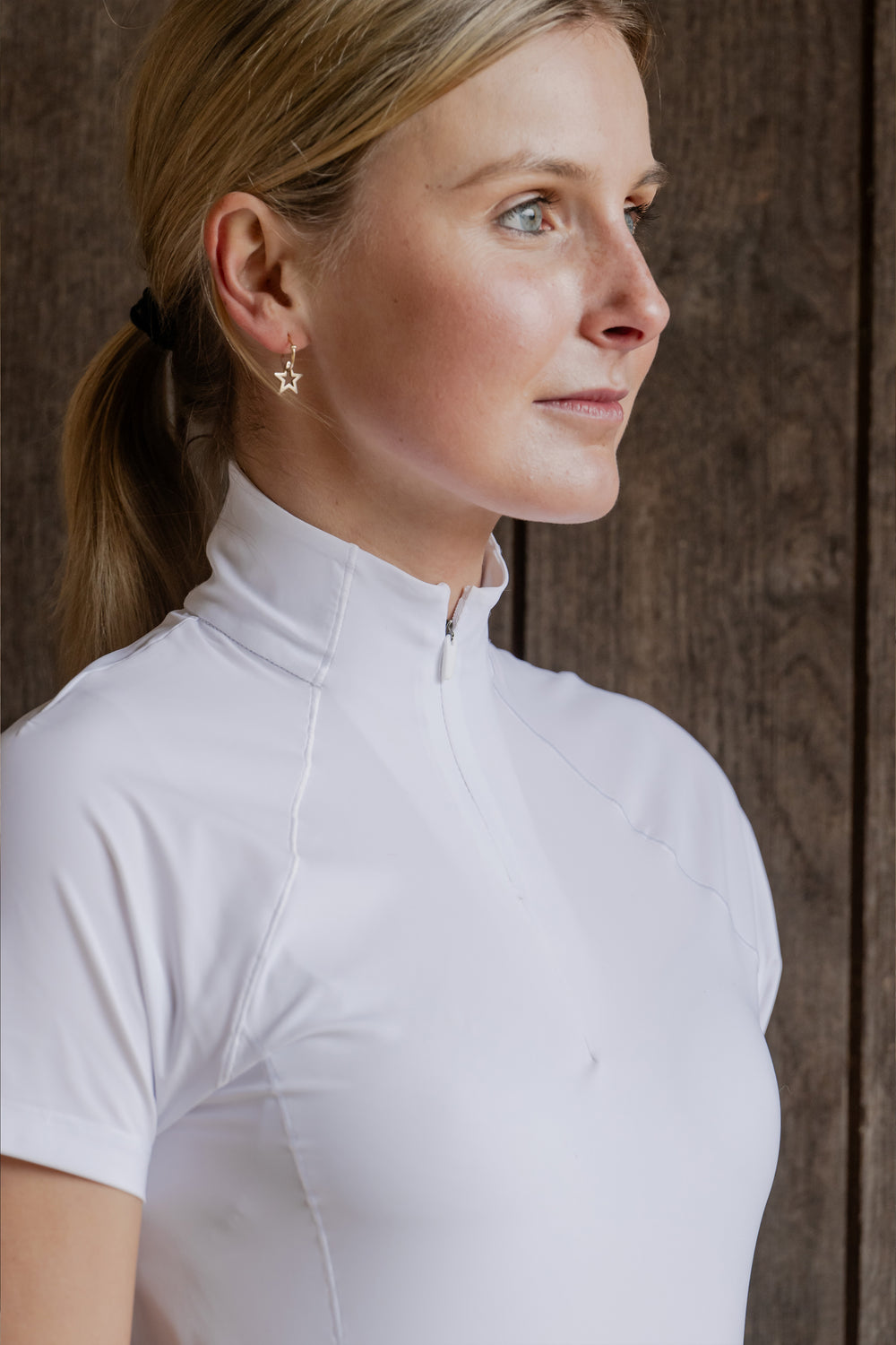 White Show Shirt Zip